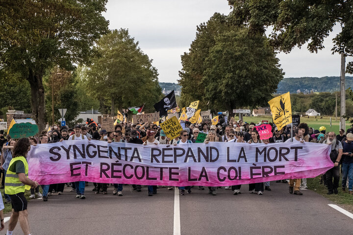 «<small class="fine d-inline">&nbsp;</small>Ni ici, ni ailleurs<small class="fine d-inline">&nbsp;</small>»&nbsp;: partout dans le monde, paysans et écologistes se mobilisent contre les pesticides